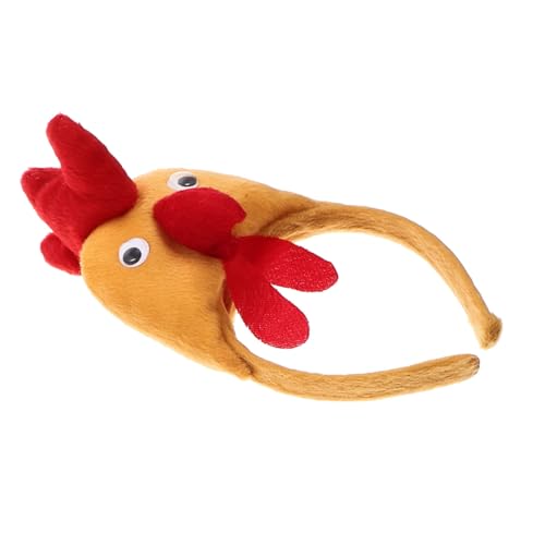 AUTSUPPL Niedliches Hahn haarband Rostfarbener Hahnform Elastisches Stirnband für Party kostüm für Dschungel Geburtstagsfeiern Vielseitiges Tier accessoire für Fotoshootings und von AUTSUPPL