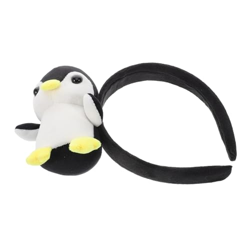 AUTSUPPL Plüsch Stirnband mit Pinguin Design Tierische Kopfbedeckung für Erwachsene für Make Up Gesichtswäsche und Kostümpartys Vielseitig und Rutschfest von AUTSUPPL