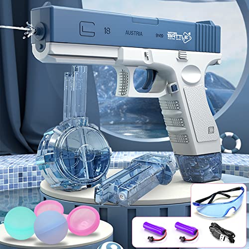 Elektrische Wasserpistolen für Kinder Erwachsene, 434CC + 58CC Spritzpistolen mit Hoher Kapazität One-Button Automatic Strongest Wassersprüher Sommerfest Schwimmbad Strand Outdoor-Aktivität Elektrische Wasserpistolen für Kinder Erwachsene, 434CC + 58CC Spritzpistolen mit Hoher Kapazität One-Button Automatic Strongest Wassersprüher Sommerfest Schwimmbad Strand Outdoor-Aktivität von AUTTOYS