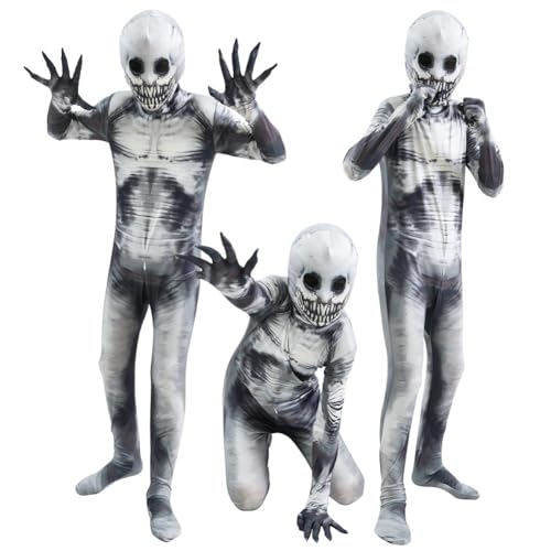AUYAO Scary Costume Halloween Suits Shadow Demon Kids Unisex knochenanzug Skin Kostüm Horror Kostüm Monster Kostüm Kinder Zentai Overall Monster Verkleidung Party Outfits Set Halloween Karneval (S) AUYAO Scary Costume Halloween Suits Shadow Demon Kids Unisex knochenanzug Skin Kostüm Horror Kostüm Monster Kostüm Kinder Zentai Overall Monster Verkleidung Party Outfits Set Halloween Karneval (S) von AUYAO