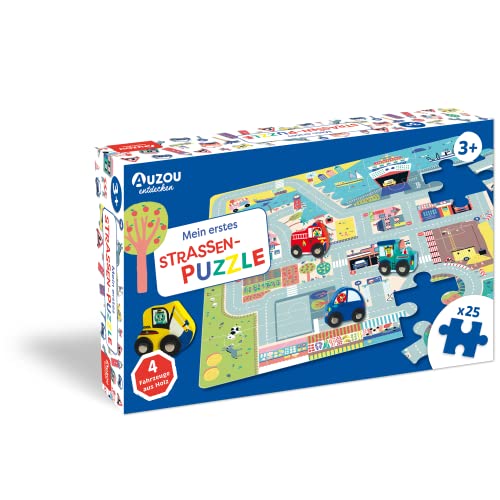 AUZOU Mein erstes Straßenpuzzle Kleinkinder-Puzzle, Kinderpuzzle von Huch & Friends