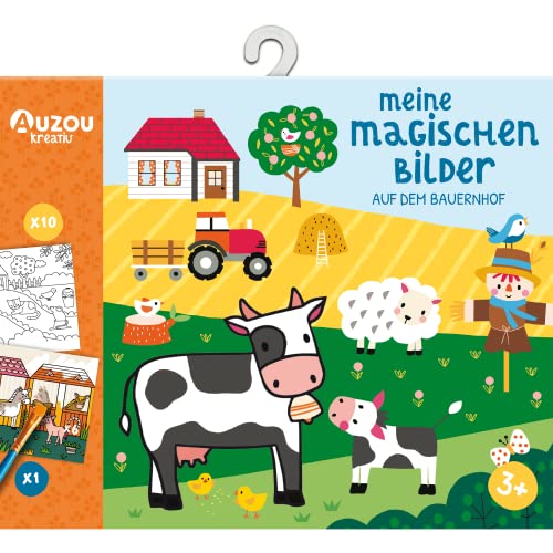 AUZOU Meine magischen Bilder Auf dem Bauernhof Malset für Kleinkinder, Kreativ, M von Huch & Friends