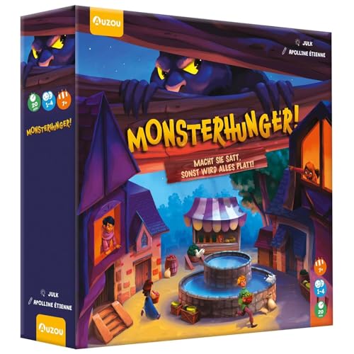 AUZOU | Monsterhunger! | Gesellschaftsspiele ab 7 Jahre | Kinderspiele | Brettspiel ab 7 Jahre | Kooperativ, füttert Monster und rettet das Dorf | Spiele für die Familie | Für 1-4 Spieler ab 7 Jahren AUZOU | Monsterhunger! | Gesellschaftsspiele ab 7 Jahre | Kinderspiele | Brettspiel ab 7 Jahre | Kooperativ, füttert Monster und rettet das Dorf | Spiele für die Familie | Für 1-4 Spieler ab 7 Jahren von AUZOU