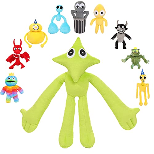 AVCULT Rainbow Friends Plüsch, Rainbow Friends Puppe, Grüner Drache, Horror-themed Doll, Geeignet für Weihnachten, Geburtstage AVCULT Rainbow Friends Plüsch, Rainbow Friends Puppe, Grüner Drache, Horror-themed Doll, Geeignet für Weihnachten, Geburtstage von AVCULT