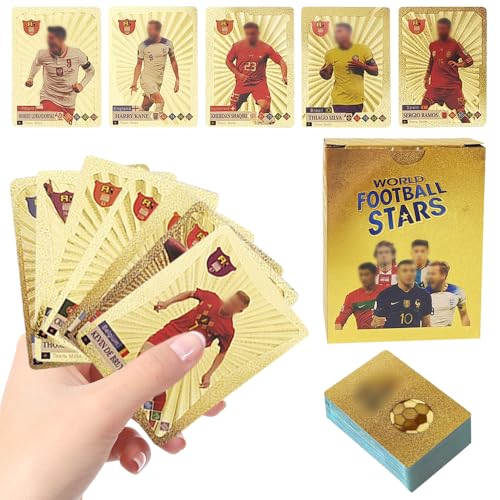 55 Stück World Cup Fußball Star Karte, Fussballkarten Saison UEFA Champions League Fußballkarten Fußball Sammelkarte World Cup Trading Cards Kinder zum Sammeln von Karten für Fans, Kinder, Teenager 55 Stück World Cup Fußball Star Karte, Fussballkarten Saison UEFA Champions League Fußballkarten Fußball Sammelkarte World Cup Trading Cards Kinder zum Sammeln von Karten für Fans, Kinder, Teenager von AVCXEC