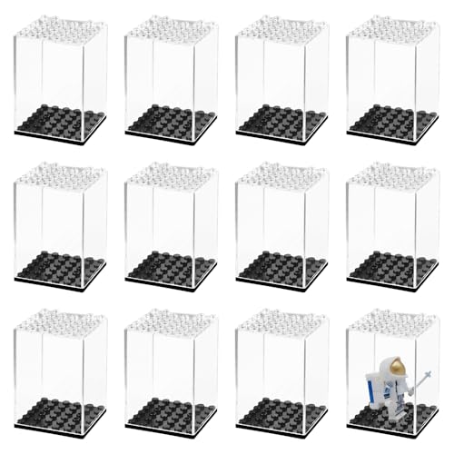 AVCXEC 12 Stück Mini Acryl Vitrine, Figuren Schaukasten, Schaukasten Vitrine, Minifiguren Vitrine, Schaukasten Vitrine Acryl Klein AVCXEC 12 Stück Mini Acryl Vitrine, Figuren Schaukasten, Schaukasten Vitrine, Minifiguren Vitrine, Schaukasten Vitrine Acryl Klein von AVCXEC