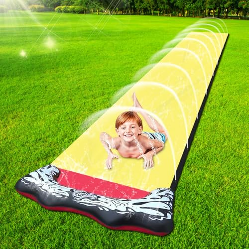 AVCXEC 480 * 70cm Wasserrutsche, Wasserrutsche Garten für Draußen, Garten-Wasserrutschen im Freien, Garten-Rasen-Wasserrutschen, Sommer Wasserspielzeug Kinder Outdoor, für Kinder und Erwachsene AVCXEC 480 * 70cm Wasserrutsche, Wasserrutsche Garten für Draußen, Garten-Wasserrutschen im Freien, Garten-Rasen-Wasserrutschen, Sommer Wasserspielzeug Kinder Outdoor, für Kinder und Erwachsene von AVCXEC
