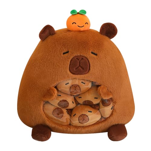 AVCXEC Capybara Kuscheltier,25cm Niedliche capy-bara Plüschtier für Jungen Mädchen (Capybara-D) von AVCXEC