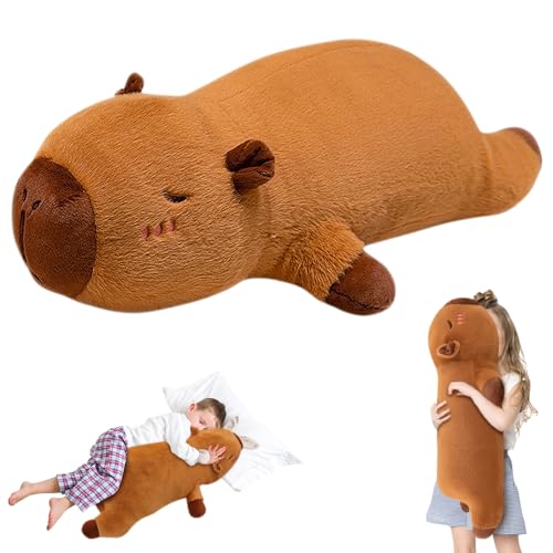 Capybara Plüschtier, 70cm Capybara Langes Kissen Riesen Niedliche Capybara Kuscheltier Capybara Plushies Puppen Capybara Plüsch Kissen Lang Super Weiche Gefüllte Spielzeug Plüsch für Kinder (70cm) Capybara Plüschtier, 70cm Capybara Langes Kissen Riesen Niedliche Capybara Kuscheltier Capybara Plushies Puppen Capybara Plüsch Kissen Lang Super Weiche Gefüllte Spielzeug Plüsch für Kinder (70cm) von AVCXEC