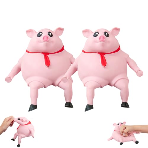 AVCXEC 2 Stück Schweine Quetschspielzeug, Stressspielzeug Rosa Schwein, Kreatives Dekompressions Piggy, Squishy Squeeze Spielzeug, Anti-Stress Schwein Spielzeug für Erwachsene Kinder (500g/pcs) AVCXEC 2 Stück Schweine Quetschspielzeug, Stressspielzeug Rosa Schwein, Kreatives Dekompressions Piggy, Squishy Squeeze Spielzeug, Anti-Stress Schwein Spielzeug für Erwachsene Kinder (500g/pcs) von AVCXEC