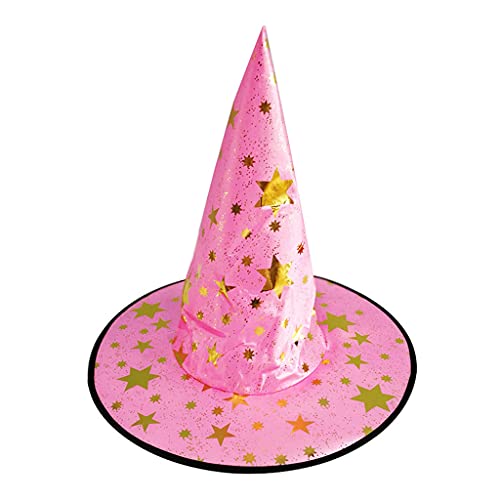 AVKGCZ Halloween Bronzing Hexe Zauberer Hut Kopfbedeckung Maskerade Peaked Cosplay Requisiten Dekoration Verkleidung Party Kostüm von AVKGCZ