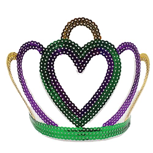 AVKGCZ Lebendiges Mardi Gras Crown Stirnband Für Stilvolle Outfits Haarstück Bunte Kopfbedeckung Outfit Für Frauen AVKGCZ Lebendiges Mardi Gras Crown Stirnband Für Stilvolle Outfits Haarstück Bunte Kopfbedeckung Outfit Für Frauen von AVKGCZ