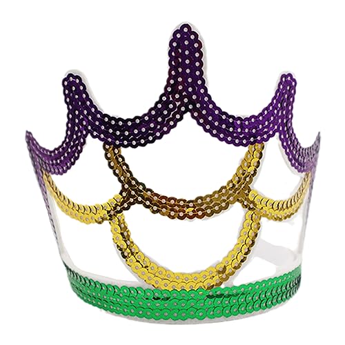 AVKGCZ Lebendiges Mardi Gras Crown Stirnband Für Stilvolle Outfits Haarstück Bunte Kopfbedeckung Outfit Für Frauen von AVKGCZ
