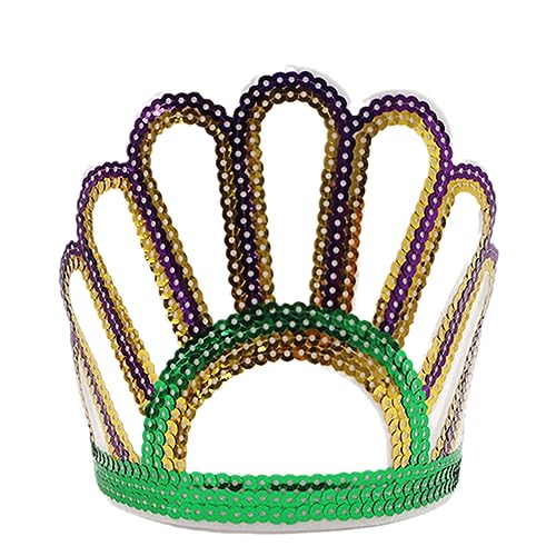AVKGCZ Lebendiges Mardi Gras Crown Stirnband Für Stilvolle Outfits Haarstück Bunte Kopfbedeckung Outfit Für Frauen AVKGCZ Lebendiges Mardi Gras Crown Stirnband Für Stilvolle Outfits Haarstück Bunte Kopfbedeckung Outfit Für Frauen von AVKGCZ