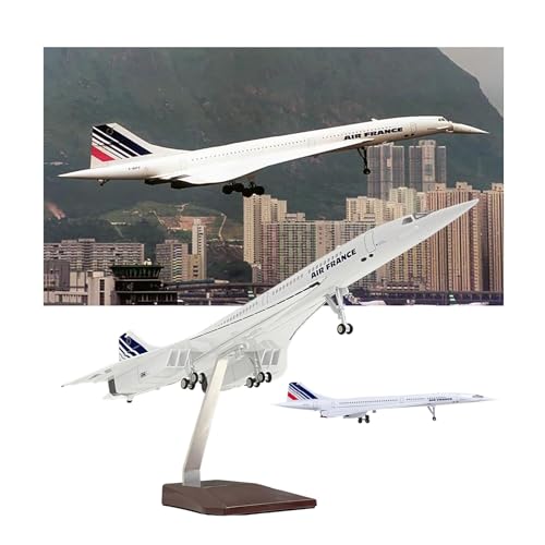 1:125 Französisches Flugzeugmodell aus Metalllegierung mit Licht-Soundsteuerung, einziehbares Fahrwerk, hohe Simulation, Sammlerstück, Display für Luftfahrt-Enthusiasten, Heim-/Bürodekoration, für von AVMLWEPA