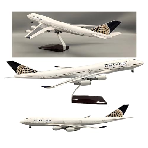 Maßstab 1:130 American United Airlines B747 Flugzeug, Metallmodell, vorgefertigtes Druckguss-Flugzeug mit leuchtenden Rädern, einziehbares Fahrwerk mit Ständer, für Erwachsenensammlung oder Geschenk Maßstab 1:130 American United Airlines B747 Flugzeug, Metallmodell, vorgefertigtes Druckguss-Flugzeug mit leuchtenden Rädern, einziehbares Fahrwerk mit Ständer, für Erwachsenensammlung oder Geschenk von AVMLWEPA