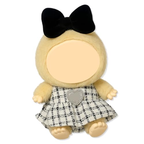 10cm Puppenkleidung, Schwarz-Weiß-Puppenset, Haarschmuck + Overall, Puppe Nicht enthalten, zum Sammeln geeignet, Kindergeschenk 10cm Puppenkleidung, Schwarz-Weiß-Puppenset, Haarschmuck + Overall, Puppe Nicht enthalten, zum Sammeln geeignet, Kindergeschenk von AVRUYPI
