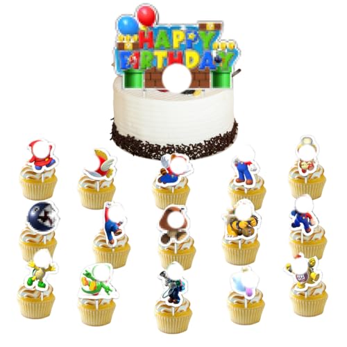 16 Stück Tortendeko für Kindergeburtstag,Party, Muffin, Kuchen Topper, Cartoon-Animationsfigur Tortendekoration 16 Stück Tortendeko für Kindergeburtstag,Party, Muffin, Kuchen Topper, Cartoon-Animationsfigur Tortendekoration von AVRUYPI