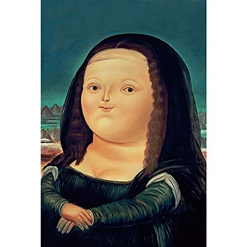 Wooden Jigsaw Puzzle 300/500/1000 Adult Decompression Kids Puzzle Cute Version Mona Lisa Smile (Size :500 pieces) von AVVEL