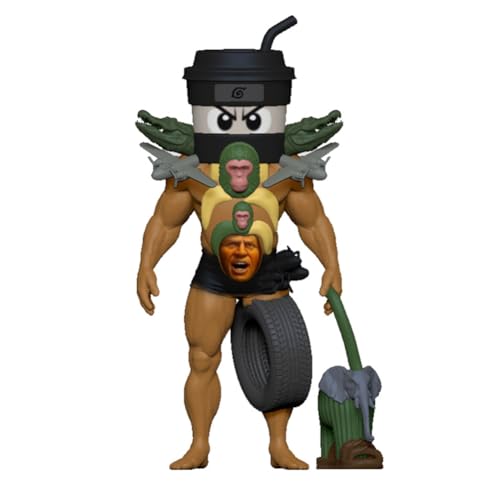 AVZYARDY Tung Sahur Italienisches Brainrot Figuren-Set, 3D-gedruckte Meme-inspirierte Actionfiguren zur Schreibtischdekoration, kreative Tralalero Sammelspielzeug-Statuen for Kinder & Erwachsene von AVZYARDY