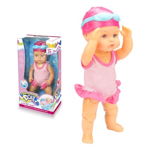 Elektrische Schwimmpuppe for Bad, wasserdichte batteriebetriebene Badewanne Spielzeug mit beweglichen Gliedmaßen, realistische schwimmende Poolpuppe for Kinderkinder Elektrische Schwimmpuppe for Bad, wasserdichte batteriebetriebene Badewanne Spielzeug mit beweglichen Gliedmaßen, realistische schwimmende Poolpuppe for Kinderkinder von AVZYARDY
