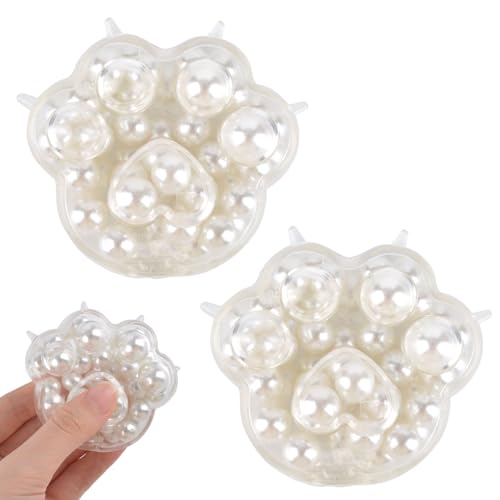 AWAVM 2PCS Perle Katze Kralle Dekompressionsspielzeug, Katze Kralle Stress Entlastung Spielzeug, Katze Kralle Form Squeeze Spielzeug, kneifende Perle Katze Kralle Simulationsspielzeug für alle Altersg AWAVM 2PCS Perle Katze Kralle Dekompressionsspielzeug, Katze Kralle Stress Entlastung Spielzeug, Katze Kralle Form Squeeze Spielzeug, kneifende Perle Katze Kralle Simulationsspielzeug für alle Altersg von AWAVM