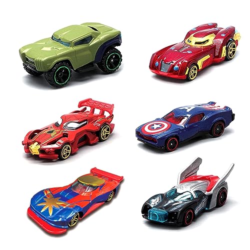 AWAVM 6 Stück Auto Spielzeug Set,Mini Auto Spielzeug, Mini Auto Set Rennauto, Mini Autos Kinder, Mini Die Cast Spielzeugautos Set, Kinderspielzeug Fahrzeuge für 3-12 Jahre Jungen Mädchen Kinder von AWAVM