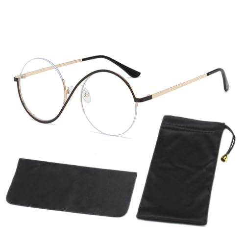 AWAVM Kinder Zauberer Gläser, Runde Halbrahmen Transparente die Brille, Unregelmäßiger Runder Rahmen Anti-Blaulicht Gläser, Rollenspiele, Nicht Verschreibungspflichtige, Unisex AWAVM Kinder Zauberer Gläser, Runde Halbrahmen Transparente die Brille, Unregelmäßiger Runder Rahmen Anti-Blaulicht Gläser, Rollenspiele, Nicht Verschreibungspflichtige, Unisex von AWAVM