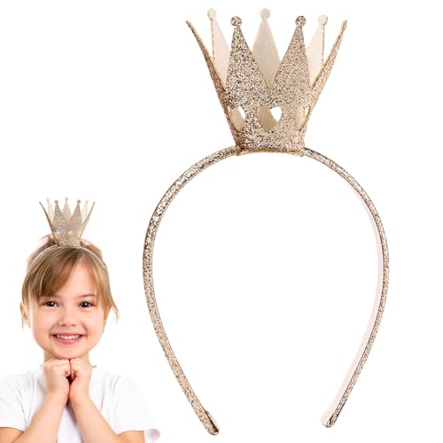 AWAVM MUNKST Stirnband, Niedliches Mädchen, Prinzessin, Schöne Mädchen Goldene Krone, Geburtstagsparty Tägliche Kopfbedeckung AWAVM MUNKST Stirnband, Niedliches Mädchen, Prinzessin, Schöne Mädchen Goldene Krone, Geburtstagsparty Tägliche Kopfbedeckung von AWAVM