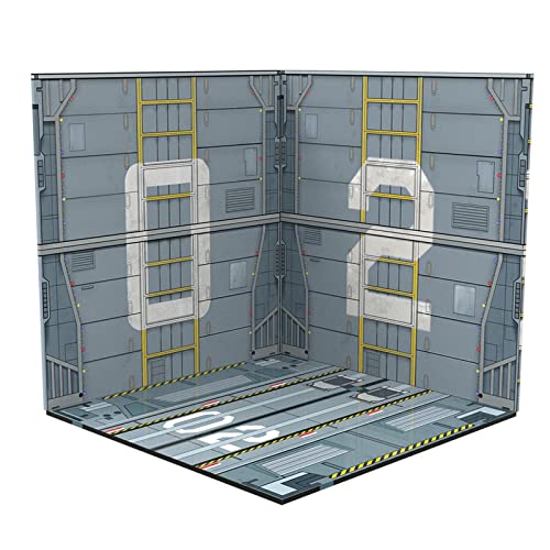 AWHAO 1/12 Maßstab Hintergrund Show Display Organizer Sammlung Diorama für Action Figuren, Fahrzeug Szene Spielzeug, Stil A AWHAO 1/12 Maßstab Hintergrund Show Display Organizer Sammlung Diorama für Action Figuren, Fahrzeug Szene Spielzeug, Stil A von AWHAO