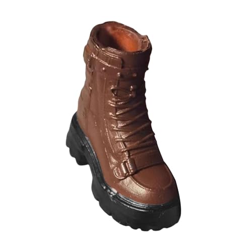 AWHAO 1/12 Skala -Figurenstiefel Schuhe, Arbeitsstiefel, Miniaturaktionsfiguren Kostüm für weibliche Figuren, Braun AWHAO 1/12 Skala -Figurenstiefel Schuhe, Arbeitsstiefel, Miniaturaktionsfiguren Kostüm für weibliche Figuren, Braun von AWHAO