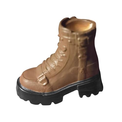 AWHAO 1/12 Skala -Figurenstiefel Schuhe, Arbeitsstiefel, Miniaturaktionsfiguren Kostüm für weibliche Figuren, Khaki AWHAO 1/12 Skala -Figurenstiefel Schuhe, Arbeitsstiefel, Miniaturaktionsfiguren Kostüm für weibliche Figuren, Khaki von AWHAO