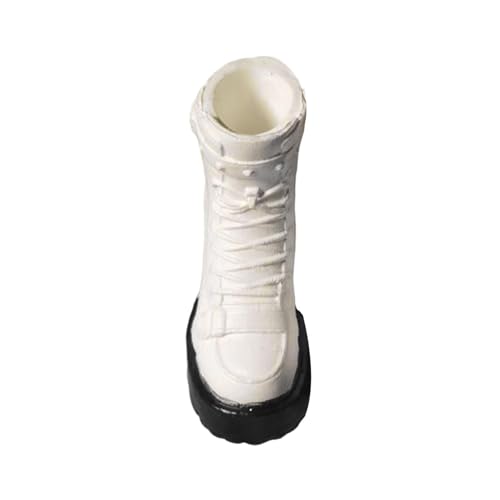 AWHAO 1/12 Skala -Figurenstiefel Schuhe, Arbeitsstiefel, Miniaturaktionsfiguren Kostüm für weibliche Figuren, Weiß AWHAO 1/12 Skala -Figurenstiefel Schuhe, Arbeitsstiefel, Miniaturaktionsfiguren Kostüm für weibliche Figuren, Weiß von AWHAO