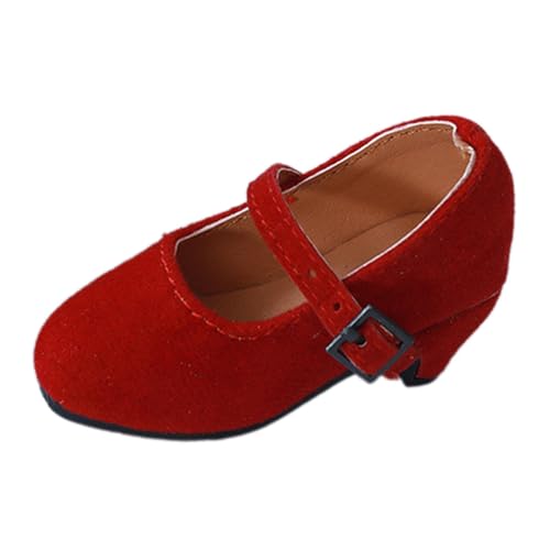 AWHAO 1/4 Weibliche Figurenschuhe, Miniaturpuppenkleid, Puppenaccessoires, Realistische Retro High Heel Schuhe für Weibliche Actionfiguren, Leuchtendes Rot AWHAO 1/4 Weibliche Figurenschuhe, Miniaturpuppenkleid, Puppenaccessoires, Realistische Retro High Heel Schuhe für Weibliche Actionfiguren, Leuchtendes Rot von AWHAO