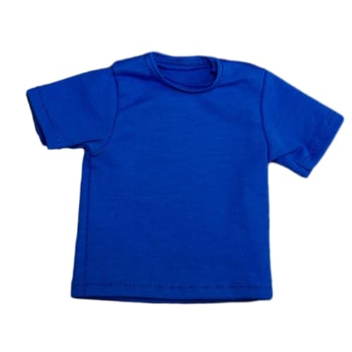 AWHAO 1/6 Damen T Shirt Kostüm Miniatur Kleidung Kurze Ärmel für 12 Zoll Dress Up Puppenmodell Damen Herren Figuren Zubehör, Blau AWHAO 1/6 Damen T Shirt Kostüm Miniatur Kleidung Kurze Ärmel für 12 Zoll Dress Up Puppenmodell Damen Herren Figuren Zubehör, Blau von AWHAO