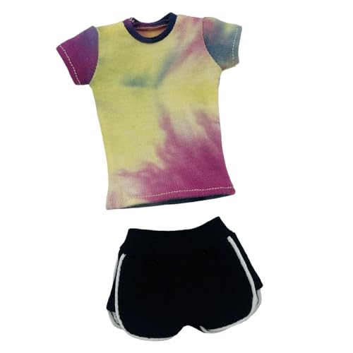 AWHAO 1/6 Skaliertes Shorts Körperliche Hemden mit Shorts Kosten Shorts Sleep Cosplay Summertops Laufen Shorts für 12 Zoll Figuren Zubehör, Rose Rot AWHAO 1/6 Skaliertes Shorts Körperliche Hemden mit Shorts Kosten Shorts Sleep Cosplay Summertops Laufen Shorts für 12 Zoll Figuren Zubehör, Rose Rot von AWHAO