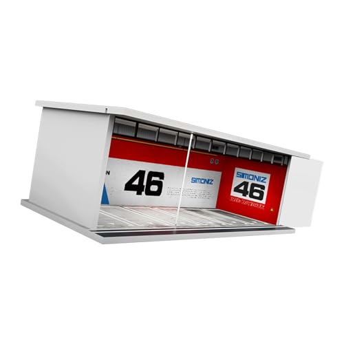 ＡＷＨＡＯ 1/64 Druckguss Autovitrine mit Autoparkszene mit LED Leuchten für Modellsammler, Stil B von ＡＷＨＡＯ