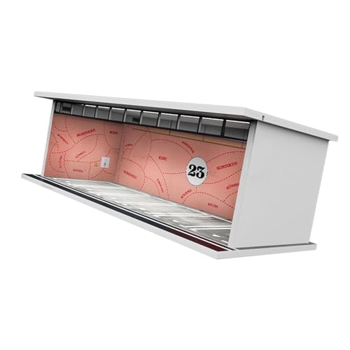 ＡＷＨＡＯ 1/64 Druckguss Autovitrine mit Autoparkszene mit LED Leuchten für Modellsammler, Stil C von ＡＷＨＡＯ