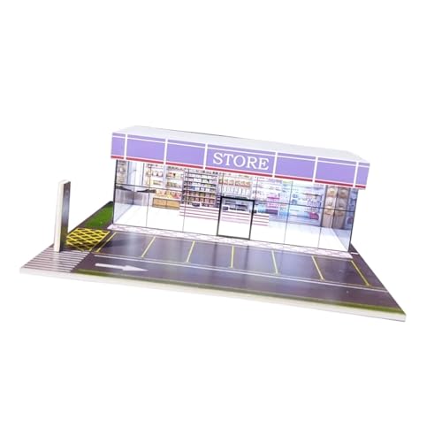 ＡＷＨＡＯ 1/64 Modellauto Aufbewahrungsvitrine für Sammler mit Licht und Diorama, Speichern von ＡＷＨＡＯ