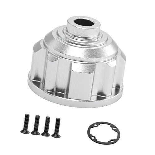 AWHAO 1/8 1/10 RC Diff Cover Box, Aluminiumlegierungsdifferential Diff Boître mit Ausrüstung für LKWs, Argent AWHAO 1/8 1/10 RC Diff Cover Box, Aluminiumlegierungsdifferential Diff Boître mit Ausrüstung für LKWs, Argent von AWHAO