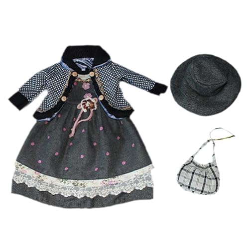 AWHAO 1: 3 BJD Doll Kleiderpuppe Kleidung für Kinder Geburtstagsgeschenkmodekostüme Outifit für 25 Zoll Puppe, Schwarz AWHAO 1: 3 BJD Doll Kleiderpuppe Kleidung für Kinder Geburtstagsgeschenkmodekostüme Outifit für 25 Zoll Puppe, Schwarz von AWHAO