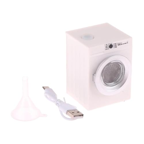 AWHAO 1:12 Puppenhausmöbel, Trommelwaschmaschine, Kindergeschenk, Landschaft, Elektrogerät, Puppenmöbel für Puppenhaus Badezimmer, Weiß AWHAO 1:12 Puppenhausmöbel, Trommelwaschmaschine, Kindergeschenk, Landschaft, Elektrogerät, Puppenmöbel für Puppenhaus Badezimmer, Weiß von AWHAO