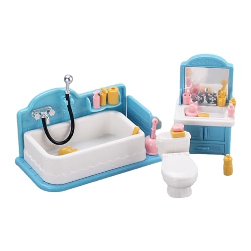 AWHAO 1:12 Skala Dollhouse Badezimmer Set Miniaturmöbel Spielzeug Kinder Spielzeug BJD Doll AWHAO 1:12 Skala Dollhouse Badezimmer Set Miniaturmöbel Spielzeug Kinder Spielzeug BJD Doll von AWHAO