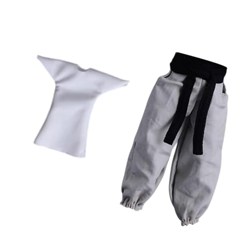 ＡＷＨＡＯ 1:12 Skala Miniatur Entspannte Hosen Mini Long Hosenhosen für 6 '' '' Action Figuren of Action, Graue Hosen Und Hemd von ＡＷＨＡＯ