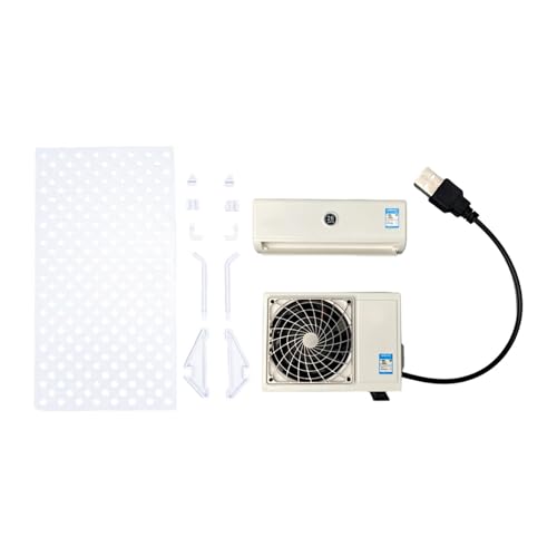 ＡＷＨＡＯ 1:14 Puppenhaus Dekor USB Mini Klimaanlage Modell Tiny Toys, mit Halterung von ＡＷＨＡＯ