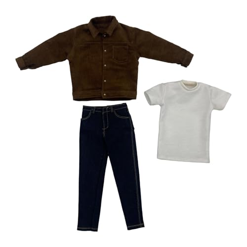 AWHAO 1:6 Actionfigur Bekleidung für Männer, Hosenanzüge Und Miniaturmode für Puppen, Braun AWHAO 1:6 Actionfigur Bekleidung für Männer, Hosenanzüge Und Miniaturmode für Puppen, Braun von AWHAO