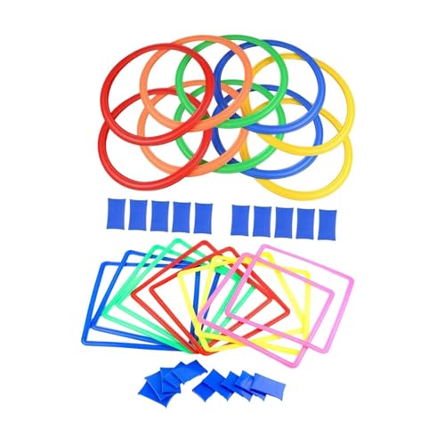 ＡＷＨＡＯ 10 Stück Ringe für, Ringwurfspiel, Agility-Ringe für die Schule von Teenagern von ＡＷＨＡＯ