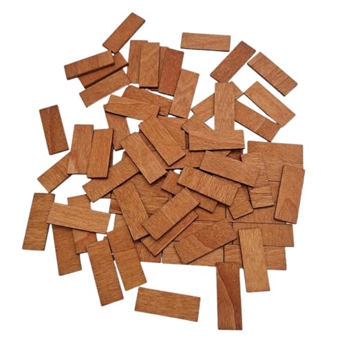 AWHAO 100 Stück Puppenhausboden Holzbodenfliesen Glatt 4x1,5 cm Floorboards Miniaturboden für 1: 12 Dollhouse Badezimmer, Color B AWHAO 100 Stück Puppenhausboden Holzbodenfliesen Glatt 4x1,5 cm Floorboards Miniaturboden für 1: 12 Dollhouse Badezimmer, Color B von AWHAO
