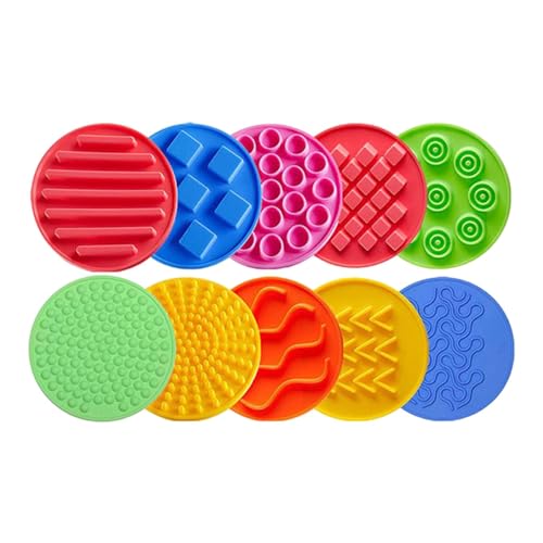 ＡＷＨＡＯ 10pcs Sensorische Pads Sensorisches Spielzeug Sensory Matten für Kinder Kinderspiel von ＡＷＨＡＯ