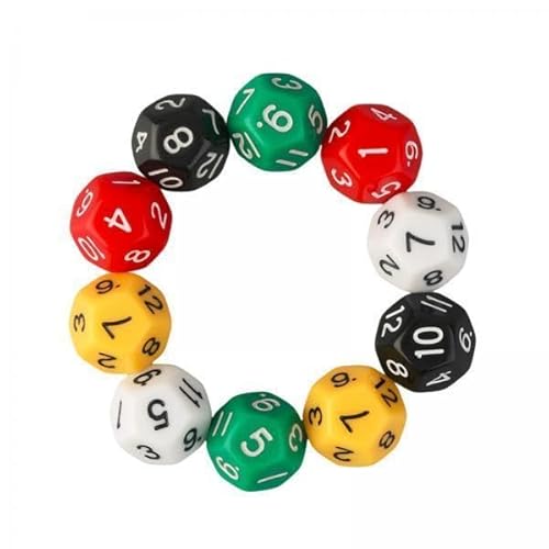 AWHAO 10x 10x D12 Polyedrische Würfel 20mm für Spielen des Brettspiel Spiels Spielspiel AWHAO 10x 10x D12 Polyedrische Würfel 20mm für Spielen des Brettspiel Spiels Spielspiel von AWHAO